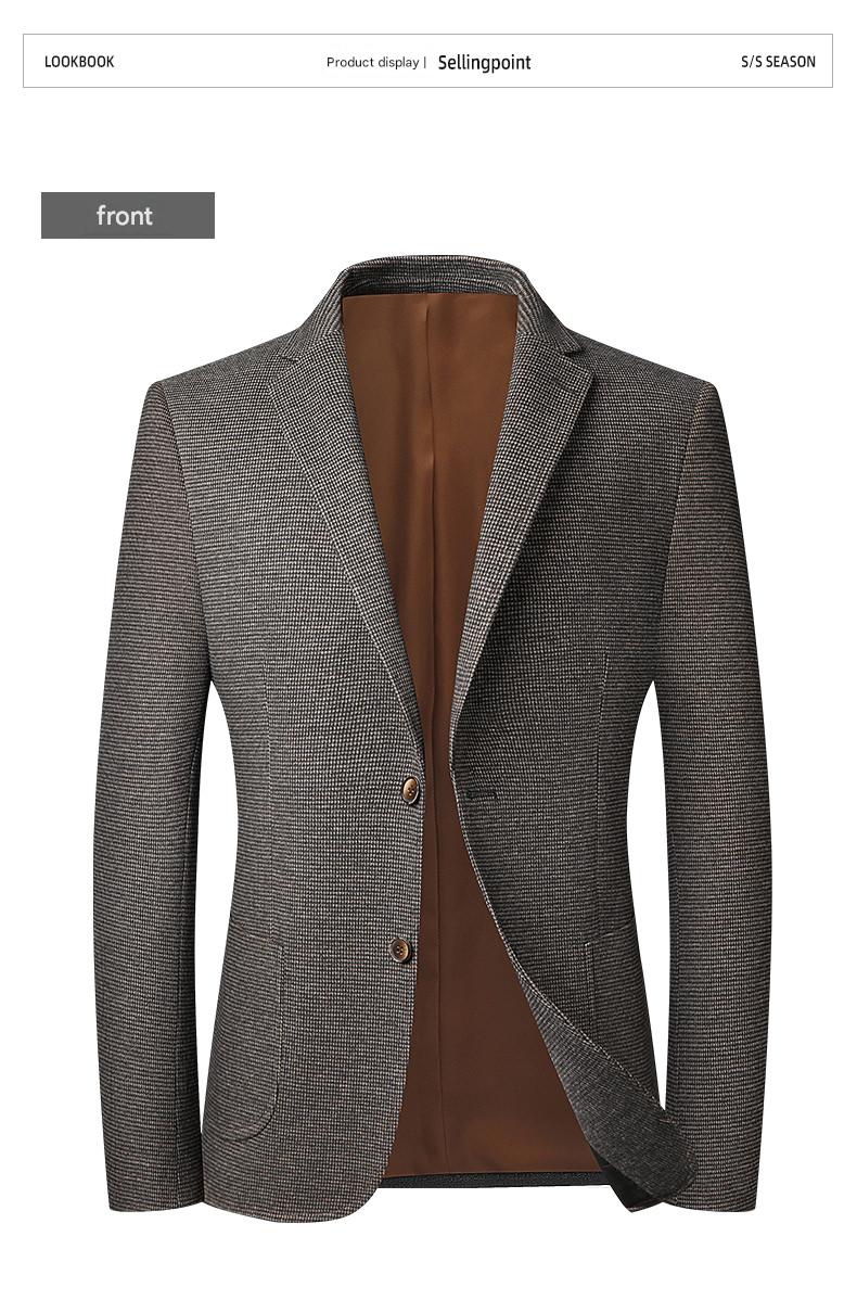 Wool Blend Single Blazer