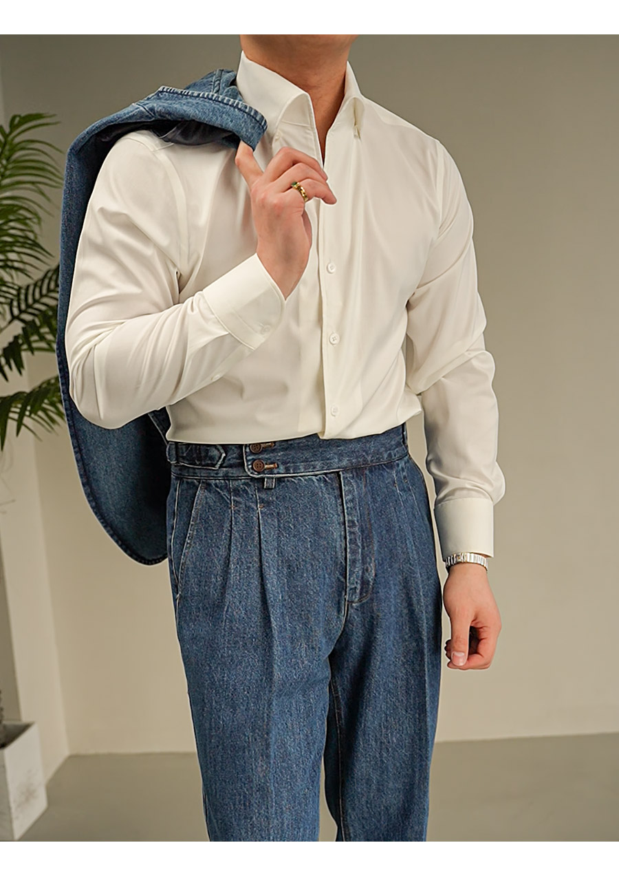 MONSEN Suitory Italian Wrinkle-Free, Slim Fit Shirt in Performance Blend product image