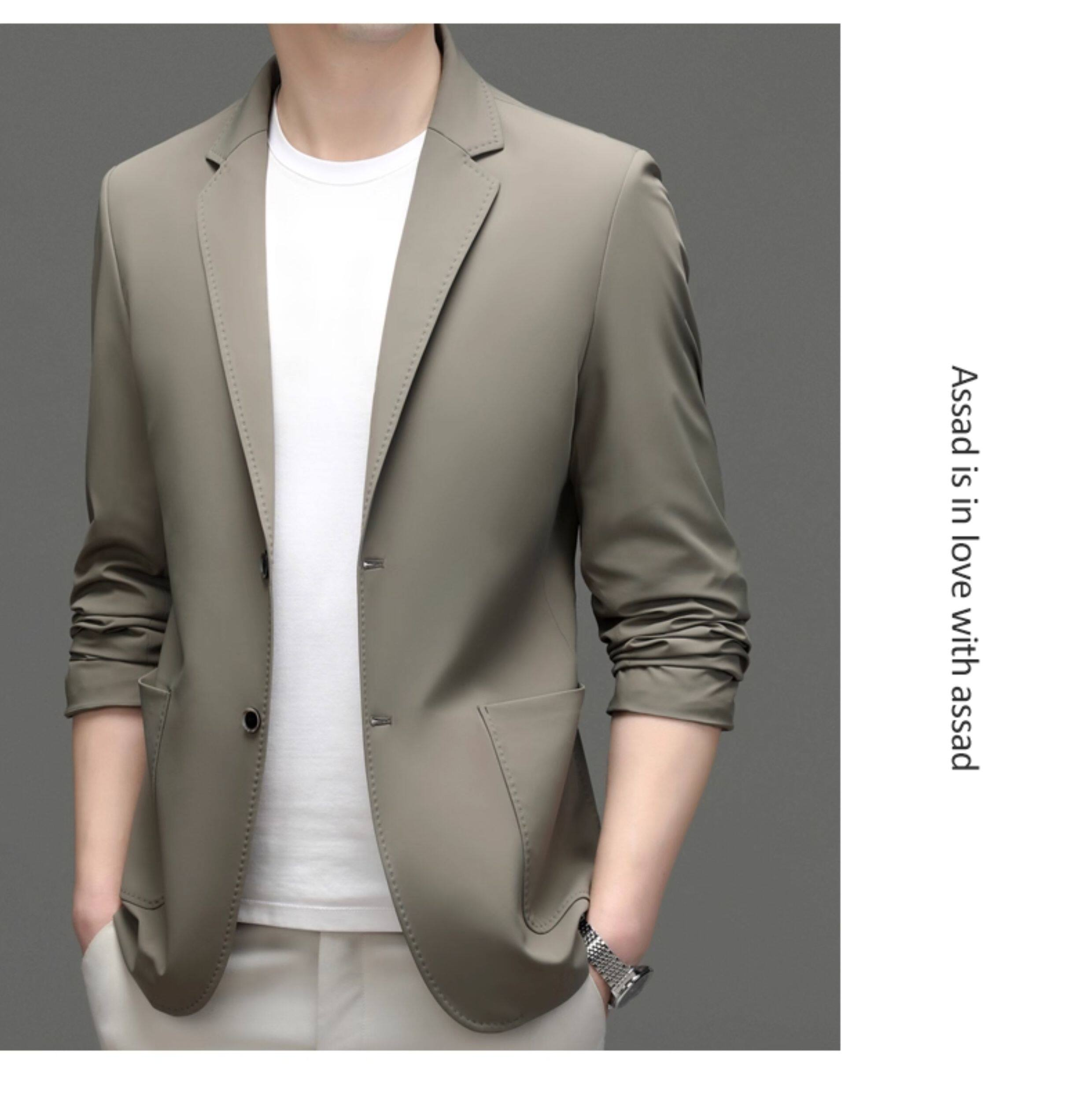 MONSEN Suitory Lightweight Anti-Wrinkle Blazer in Silk Blend product image