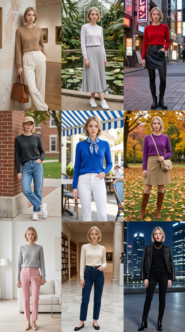 MONSEN Suitory Pure Goat Cashmere Sweater product image