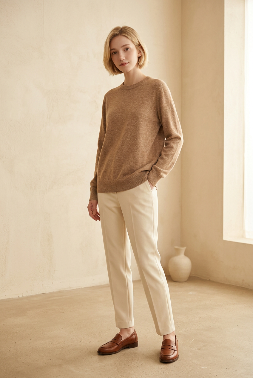 MONSEN Suitory Pure Goat Cashmere Sweater product image