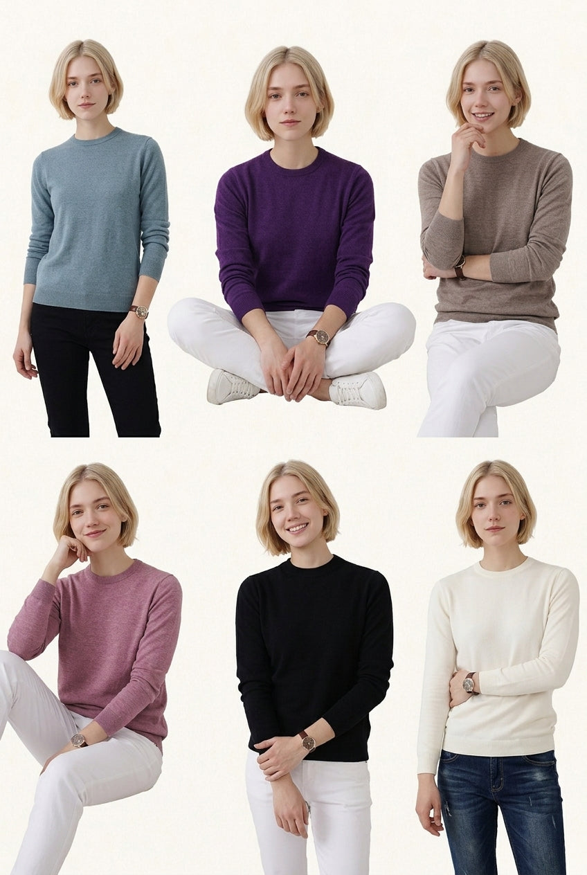 MONSEN Suitory 100% Wool Lightweight Crewneck Knit product image
