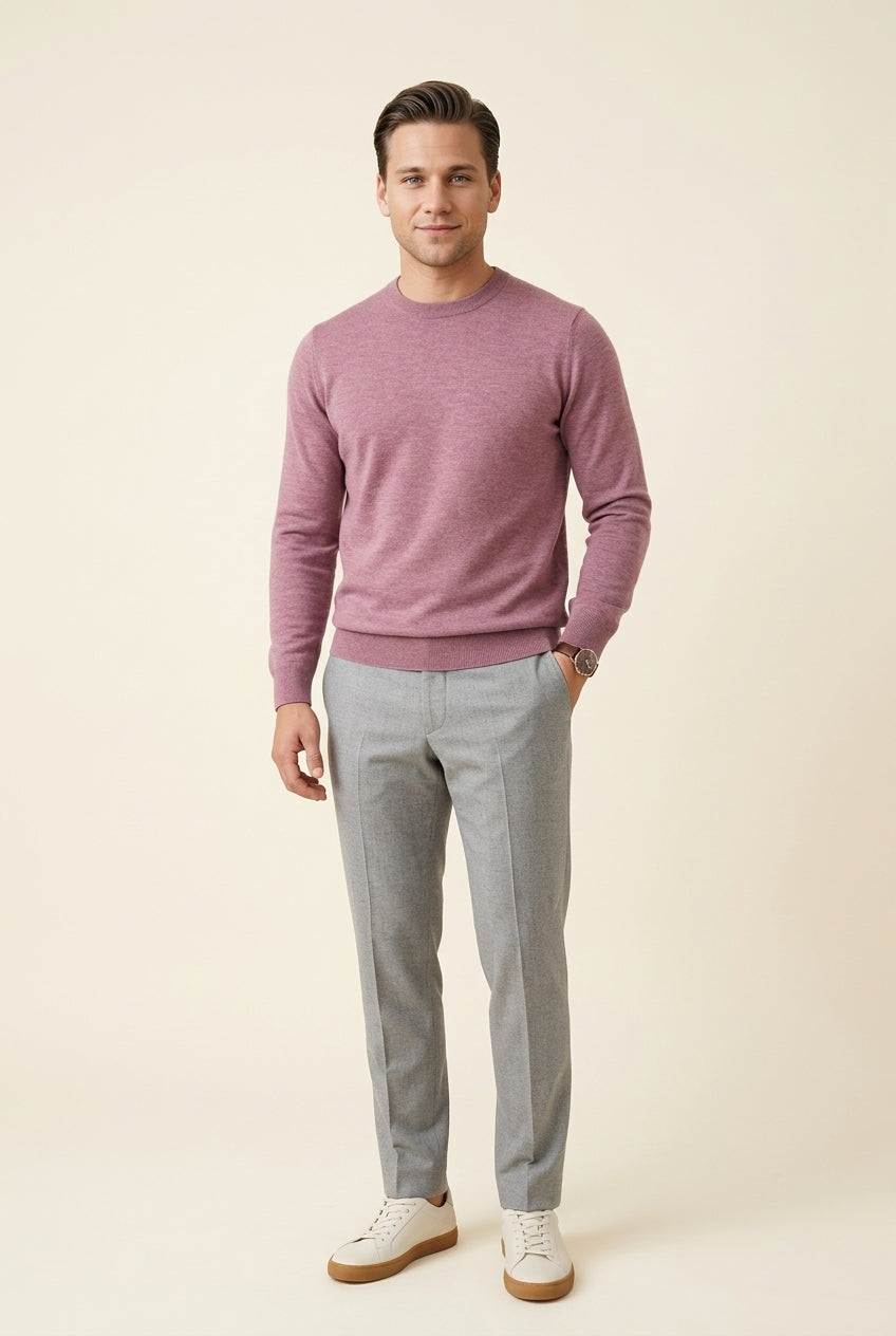 MONSEN Suitory 100% Wool Lightweight Crewneck Knit product image
