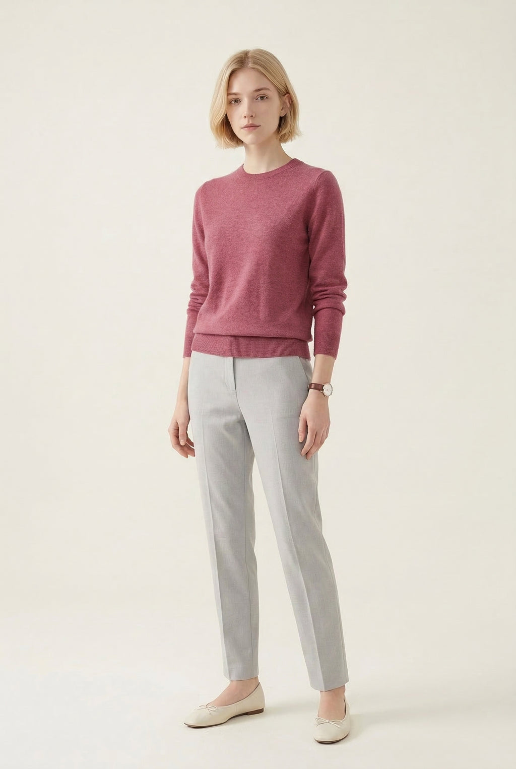 MONSEN Suitory 100% Wool Lightweight Crewneck Knit product image