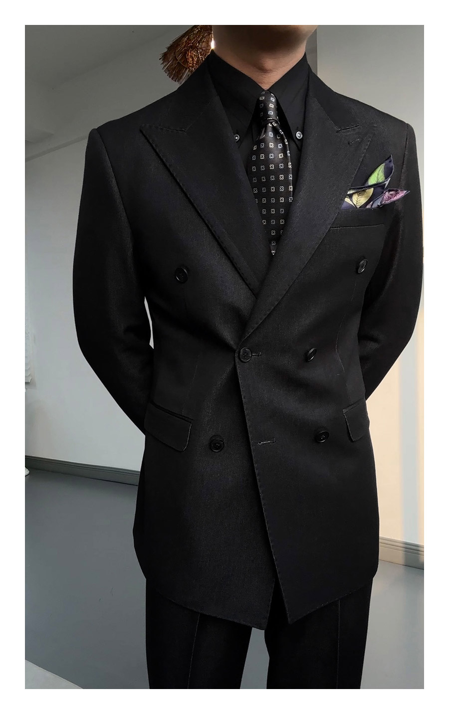 Double-Breasted Peak-Lapel Suit