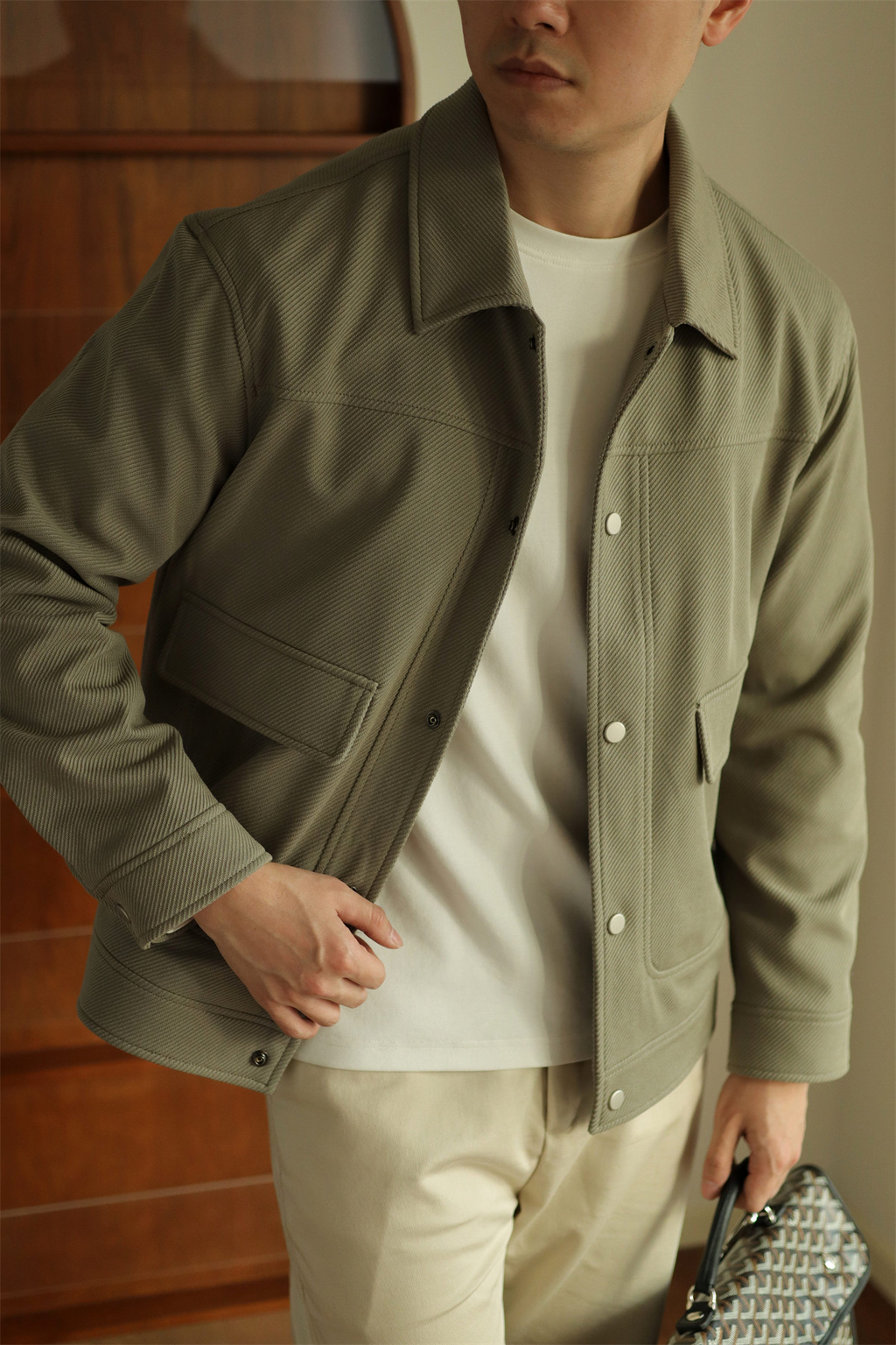 MONSEN Suitory Textured Twill Pocket Work Jacket product image