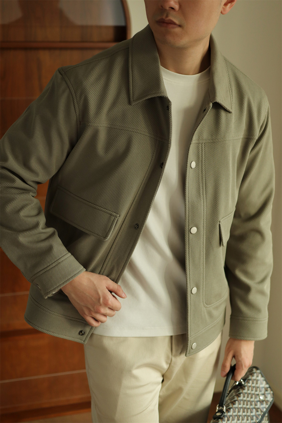 MONSEN Suitory Textured Twill Pocket Work Jacket product image