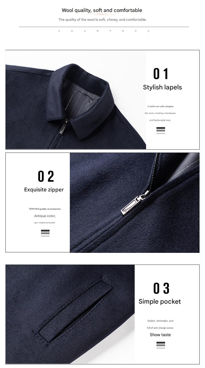 100% Wool Double-Faced Short Coat