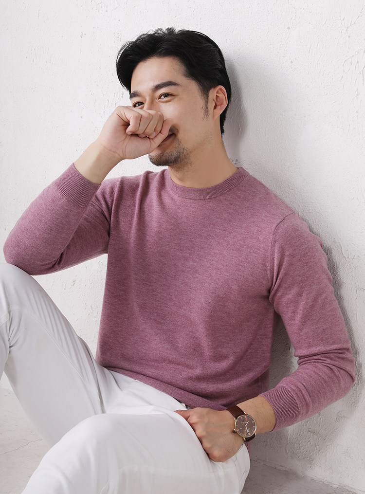 MONSEN Suitory 100% Wool Lightweight Crewneck Knit product image