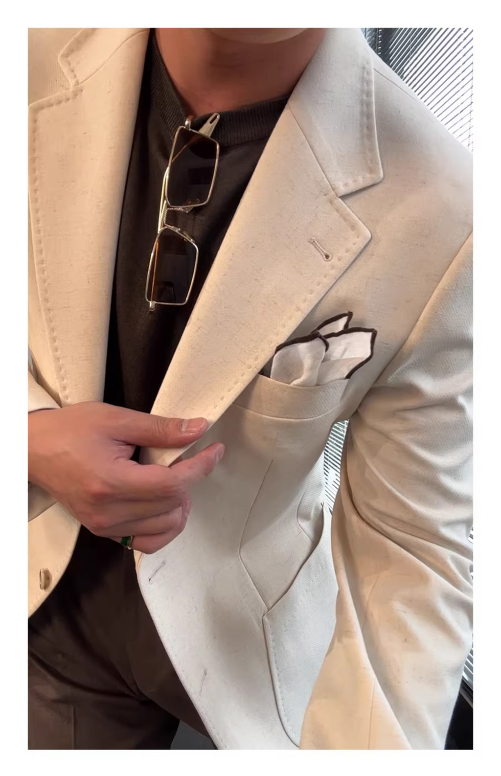MONSEN Suitory SB, Slim 100% Linen Blazer product image