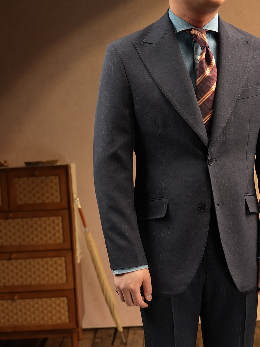 MONSEN Suitory Peak Lapel Formal Business Suit in Performance Blend product image