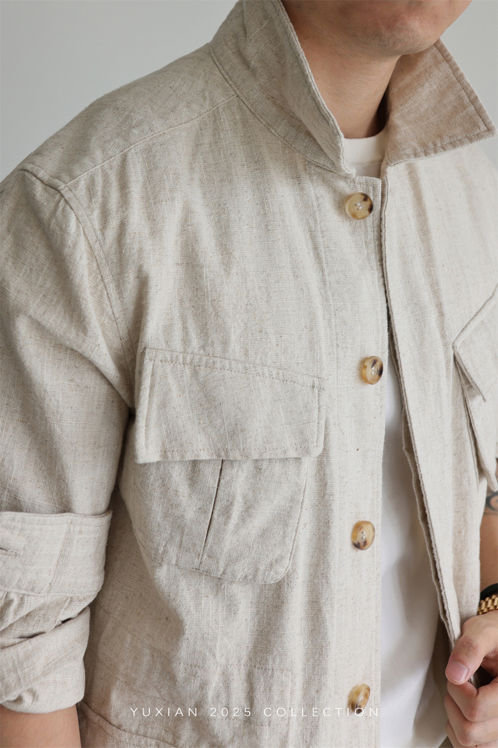 MONSEN Suitory Ramie-Cotton M42 Safari Jacket product image
