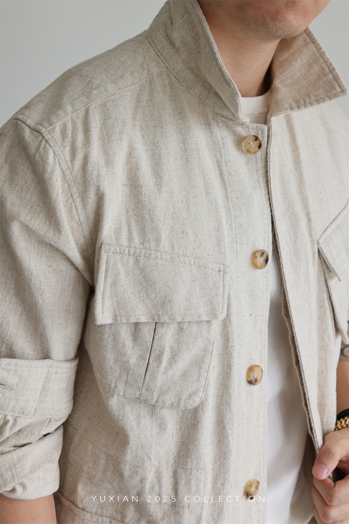 MONSEN Suitory Ramie-Cotton M42 Safari Jacket product image