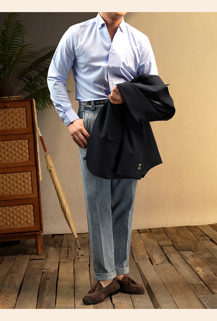 MONSEN Suitory Non-Iron One-Piece Collar Shirt in Performance Blend product image