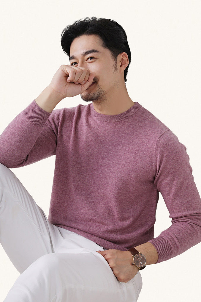 MONSEN Suitory 100% Wool Lightweight Crewneck Knit product image