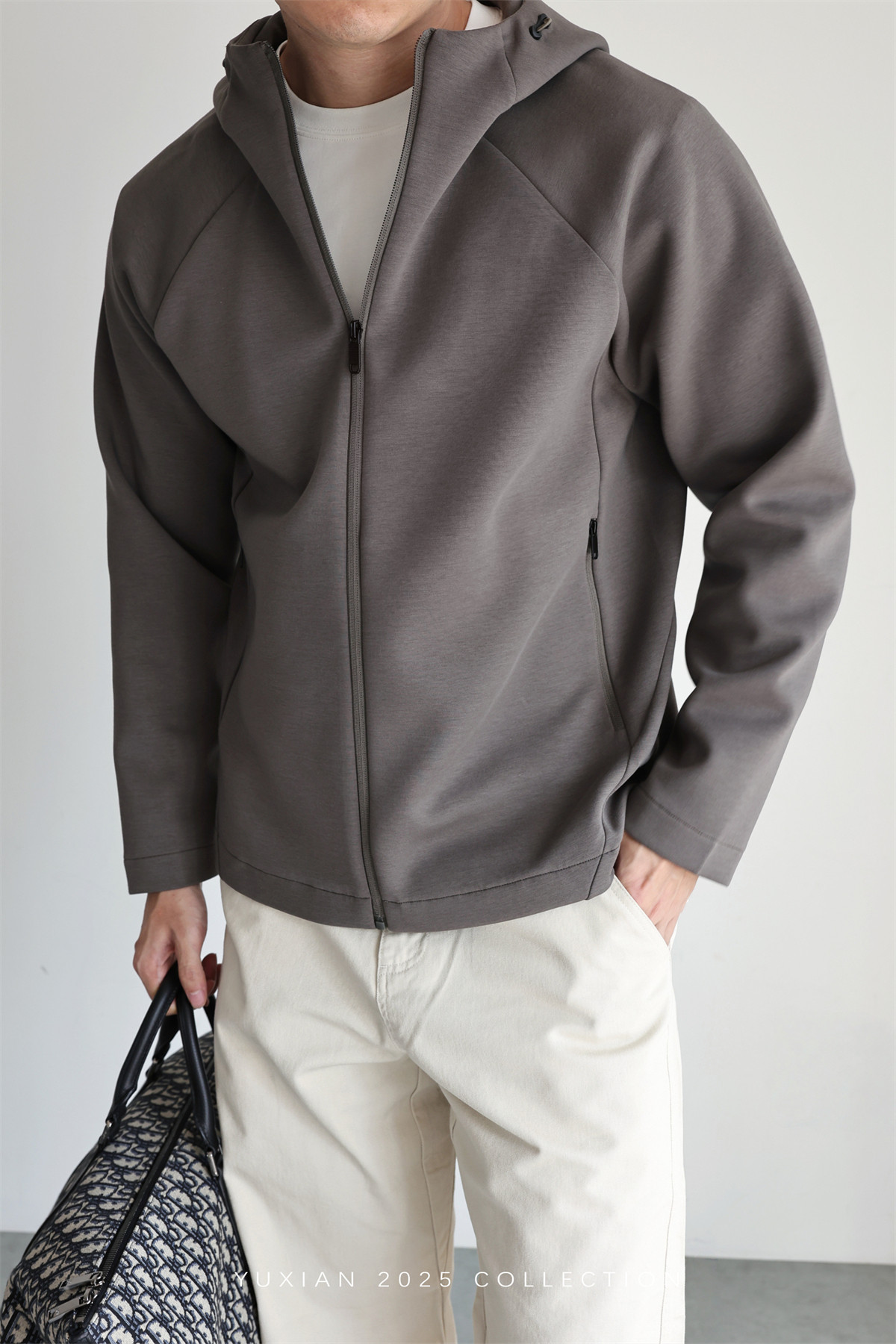 MONSEN Suitory Zero-Pressure Airfeel Cotton Hooded Zip Jacket product image