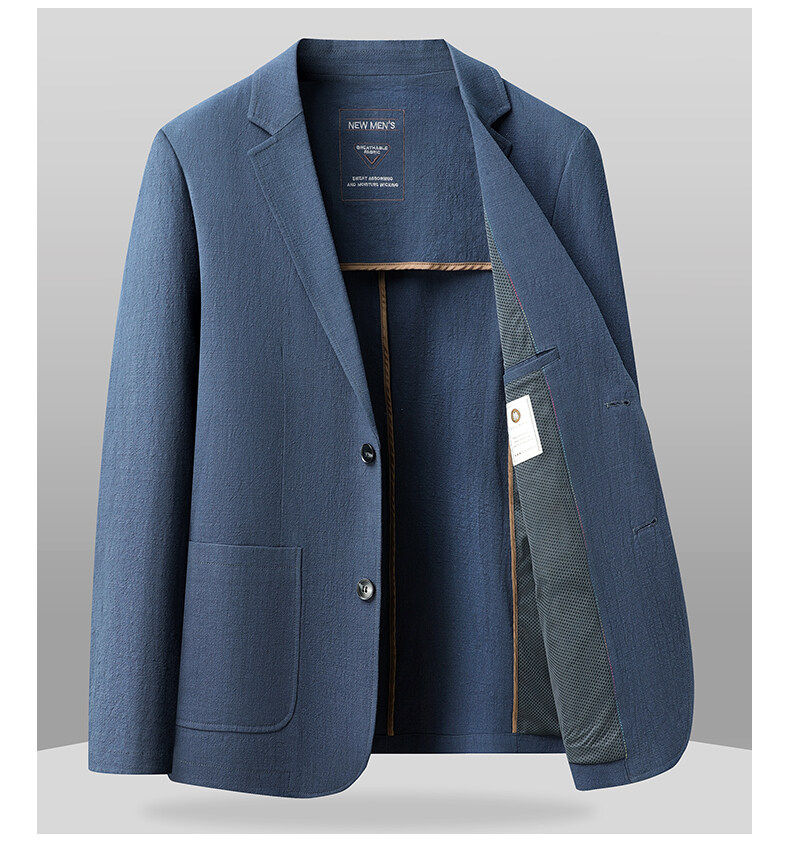 MONSEN Suitory 100% Cotton Single-Breasted Blazer product image