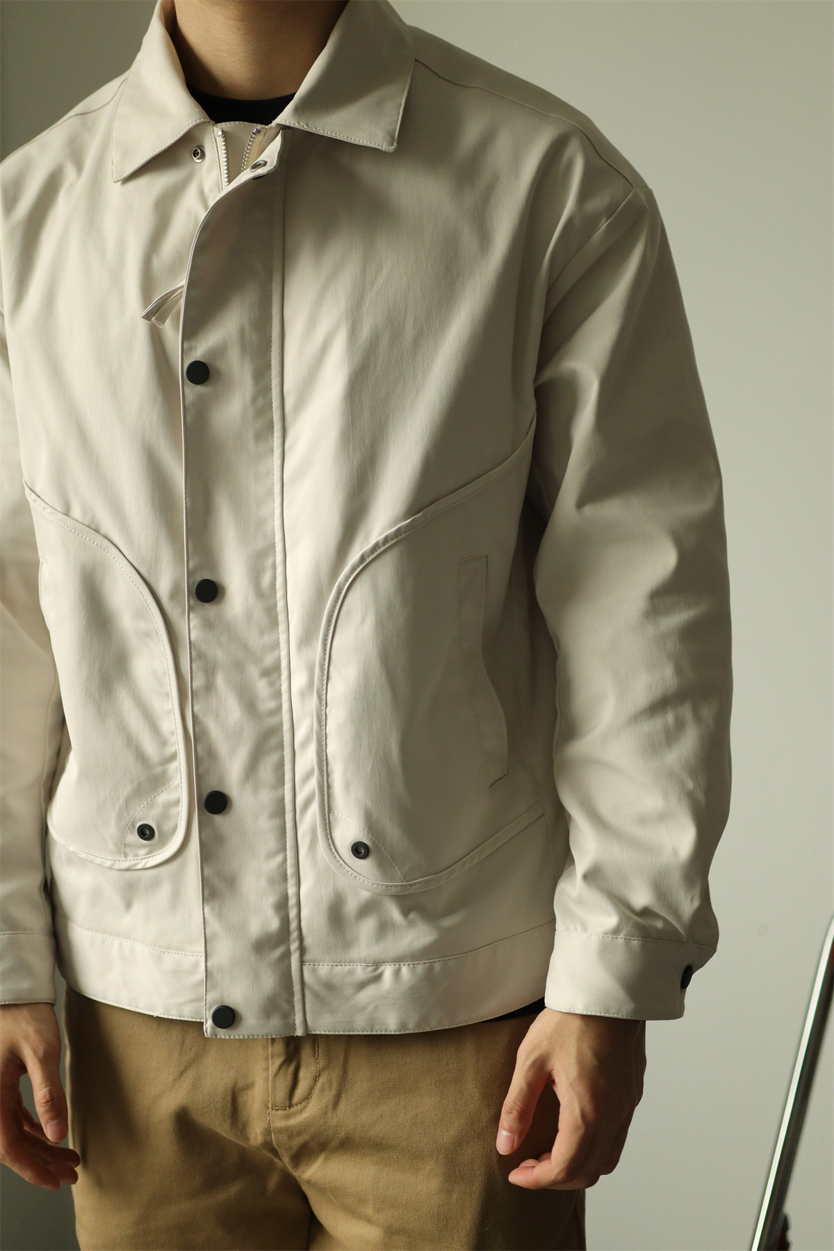 MONSEN Suitory Workwear Pocket Padded Coach Jacket in Cotton product image