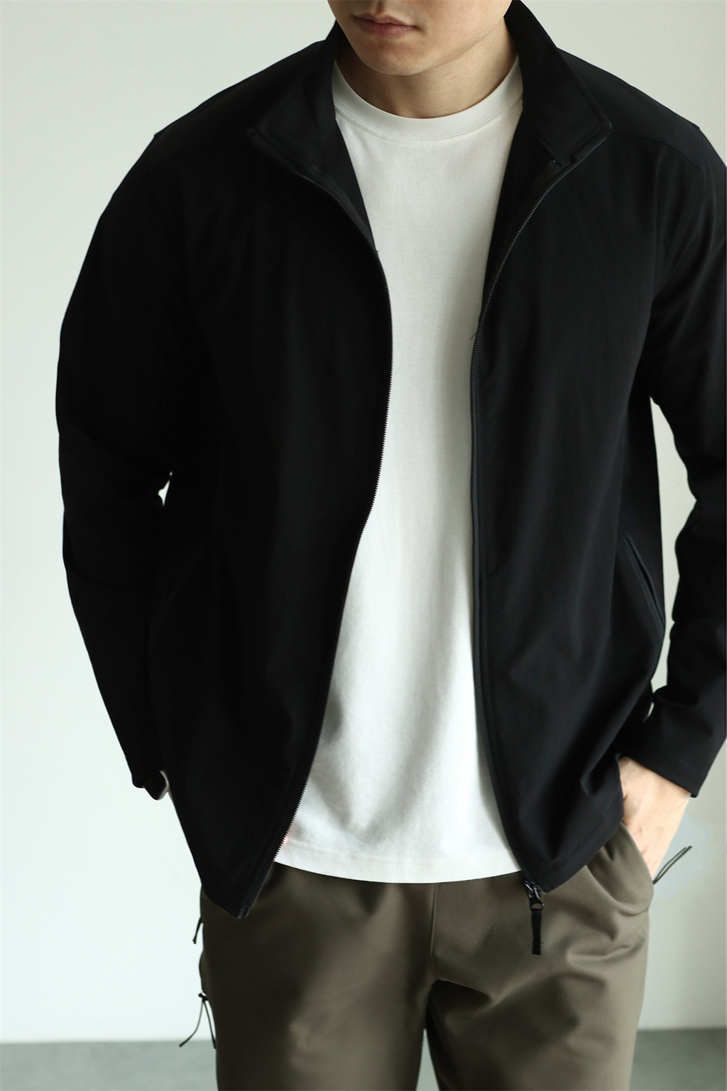 MONSEN Suitory Woven Quick-Dry 4-Way Stretch Outerwear Jacket in Denim product image