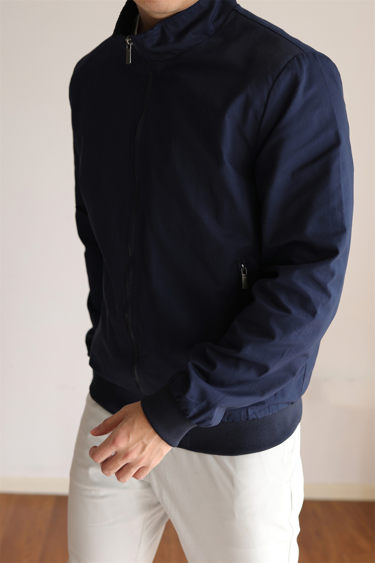 MONSEN Suitory Lightweight G9 Harrington Stand Collar Jacket in Performance Blend product image