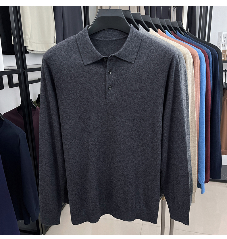 MONSEN Suitory 100% Cashmere Polo Knit product image