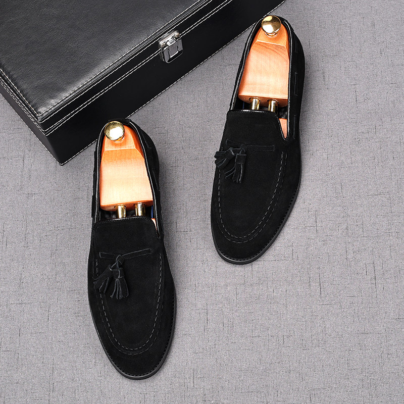 MONSEN Suitory Genuine Suede Tassel Loafers product image