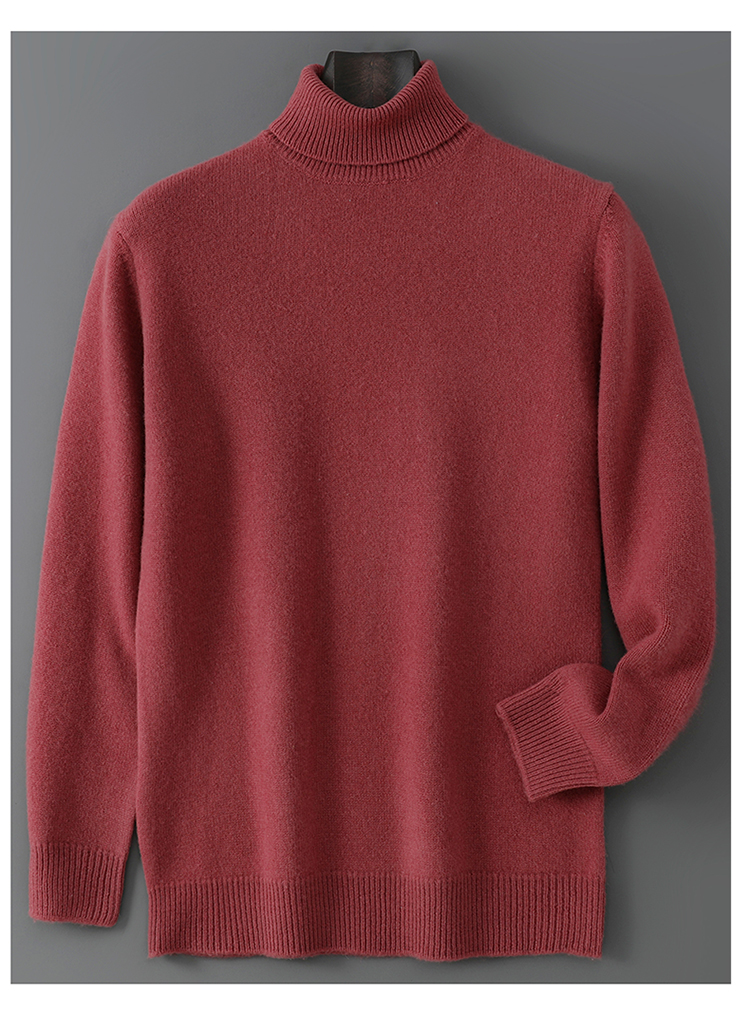 100% Wool Turtleneck Sweater 1