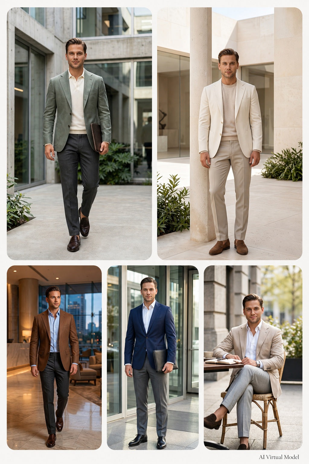 MONSEN Suitory Tencel-Linen Lightweight Blazer product image