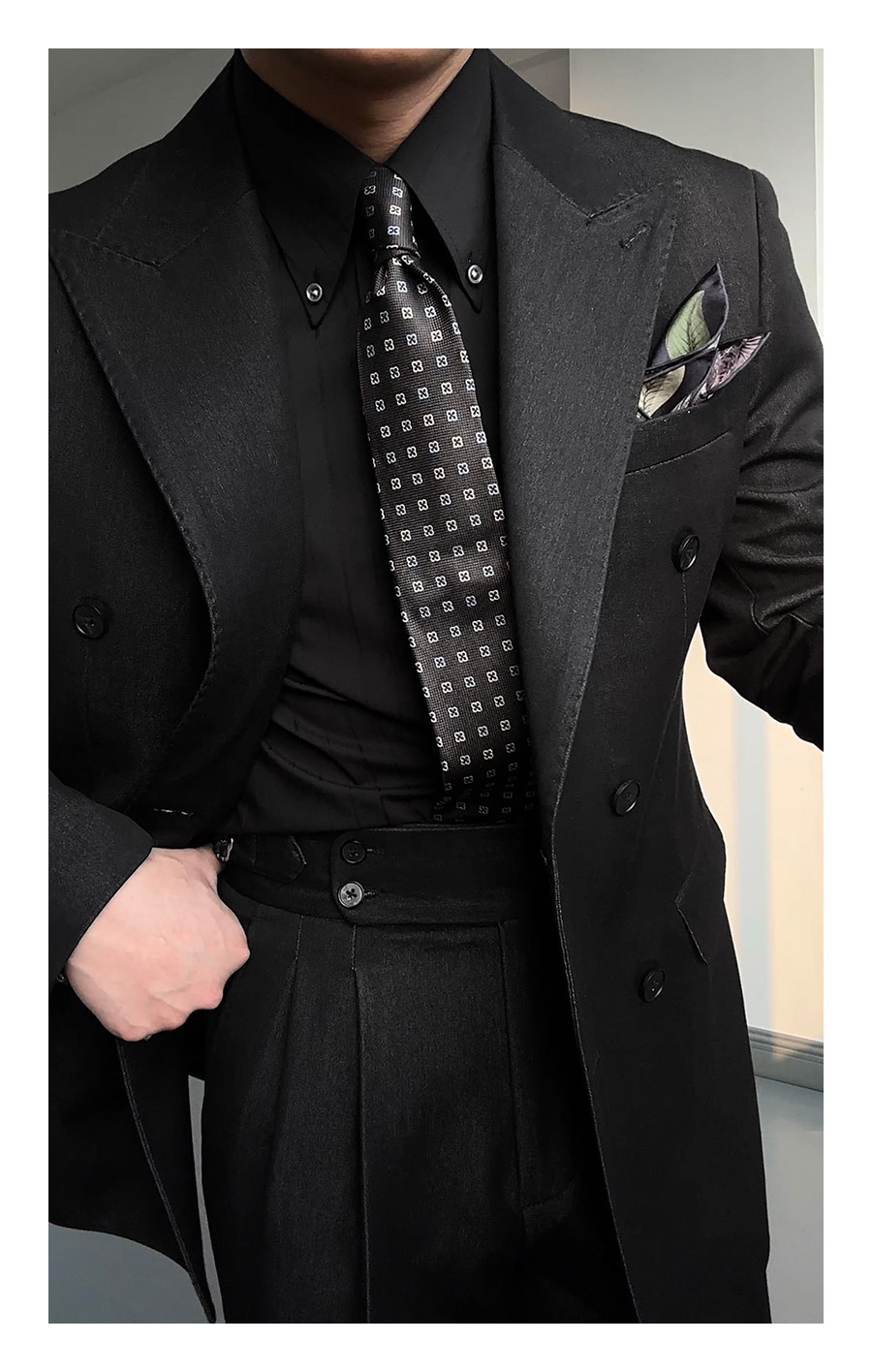 Double-Breasted Peak-Lapel Suit