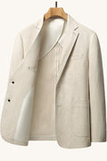 MONSEN Suitory Tencel-Linen Lightweight Blazer front view