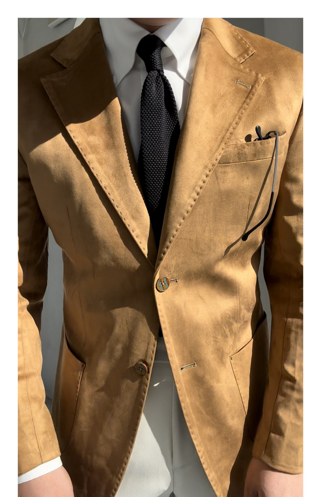 MONSEN Suitory Suede-Touch Blazer product image