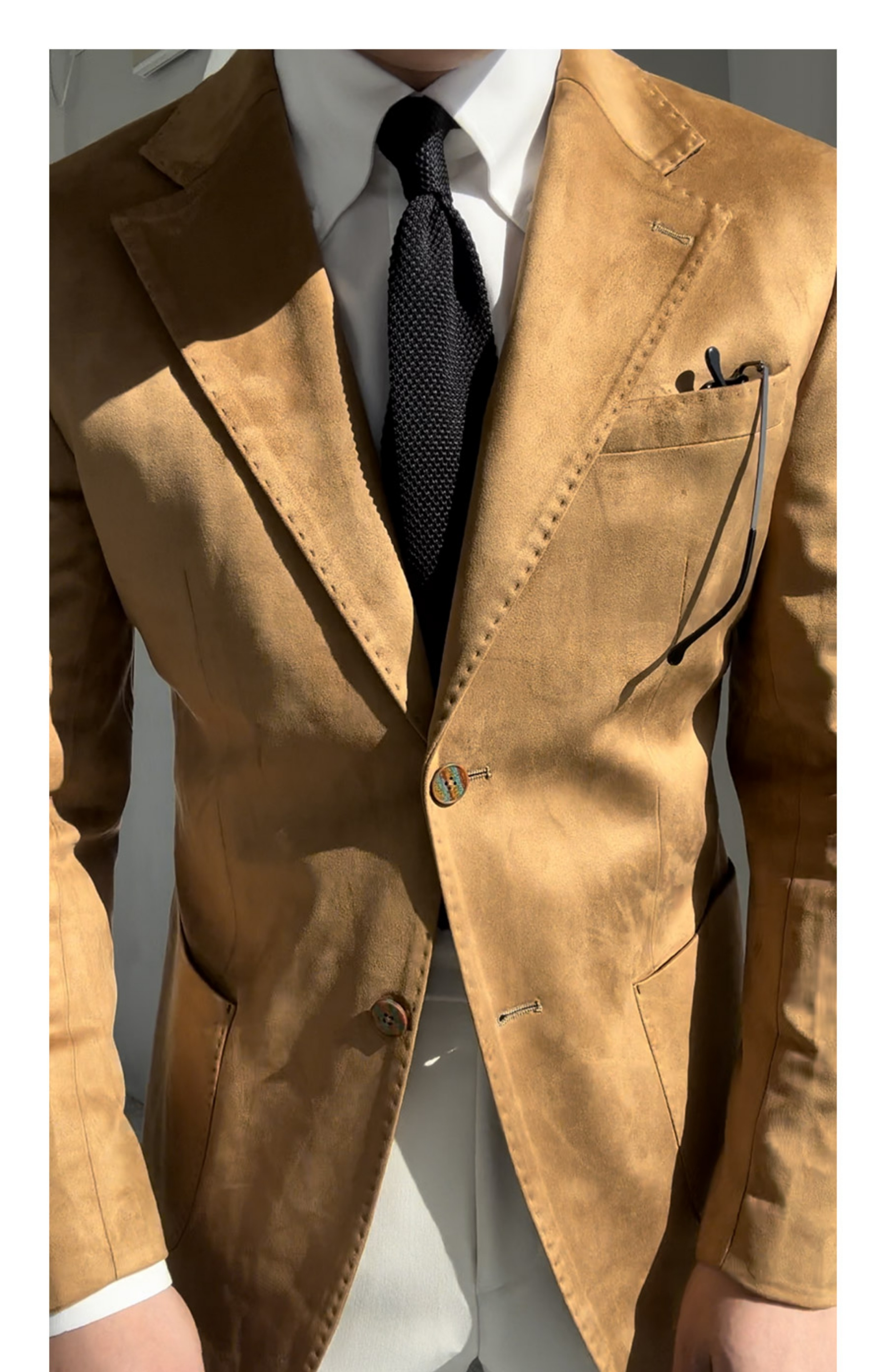 MONSEN Suitory Suede-Touch Blazer product image