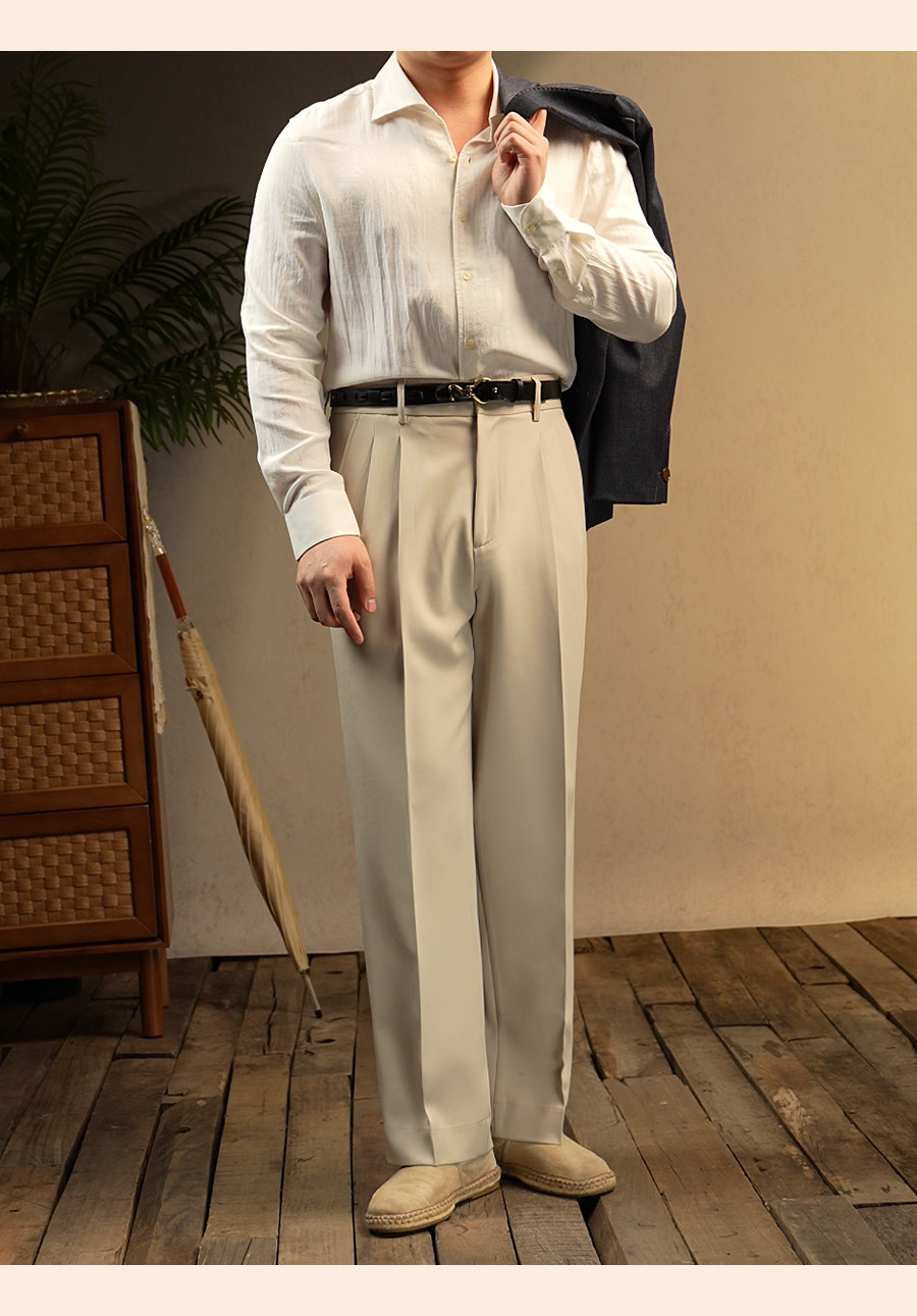 One-Piece Collar Textured Shirt