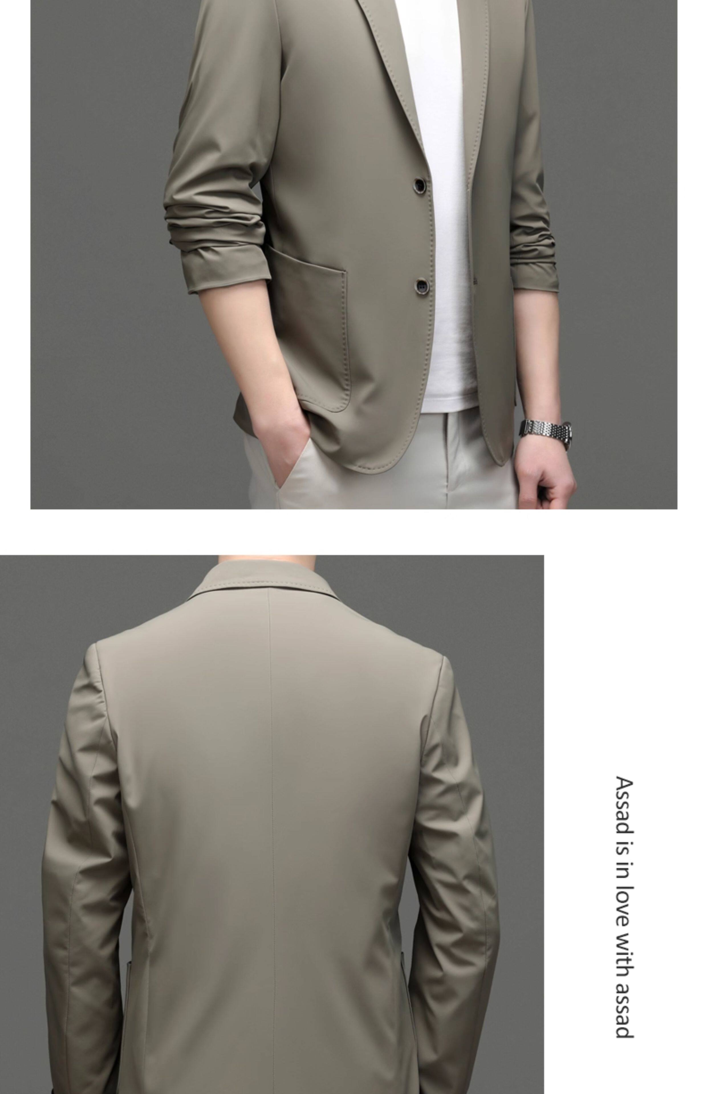 MONSEN Suitory Lightweight Anti-Wrinkle Blazer in Silk Blend product image