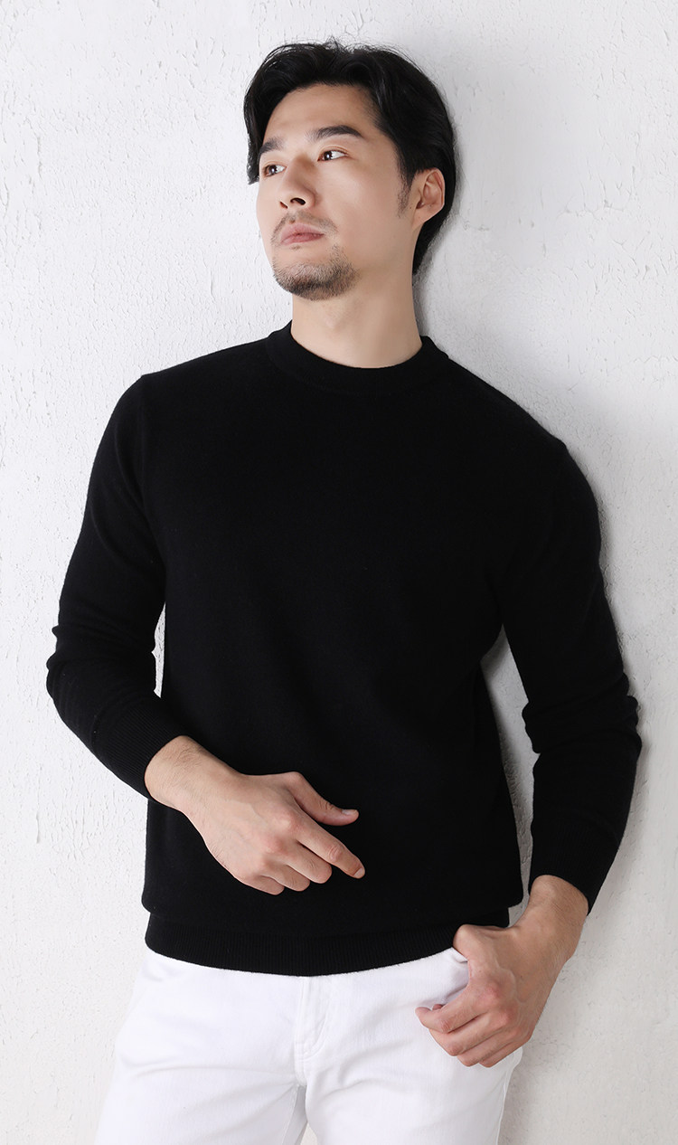MONSEN Suitory 100% Wool Lightweight Crewneck Knit product image