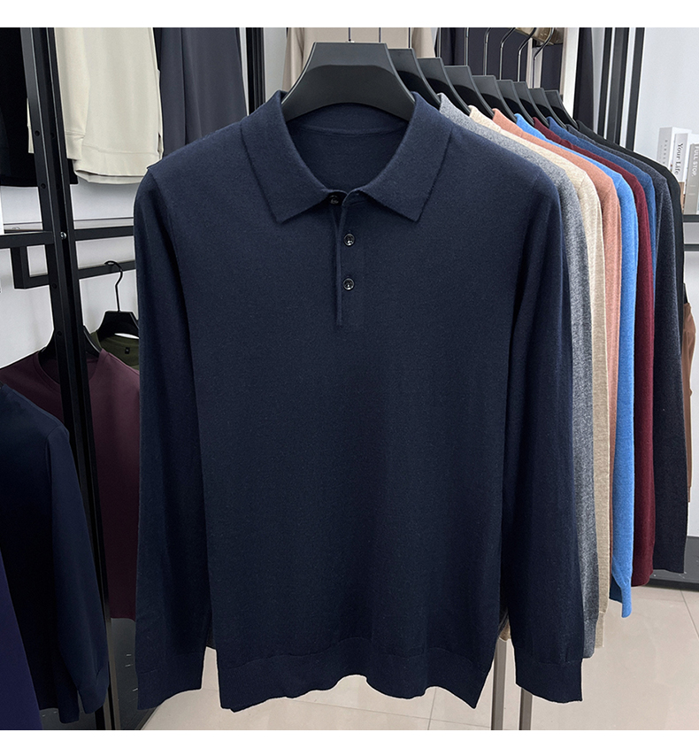 MONSEN Suitory 100% Cashmere Polo Knit product image