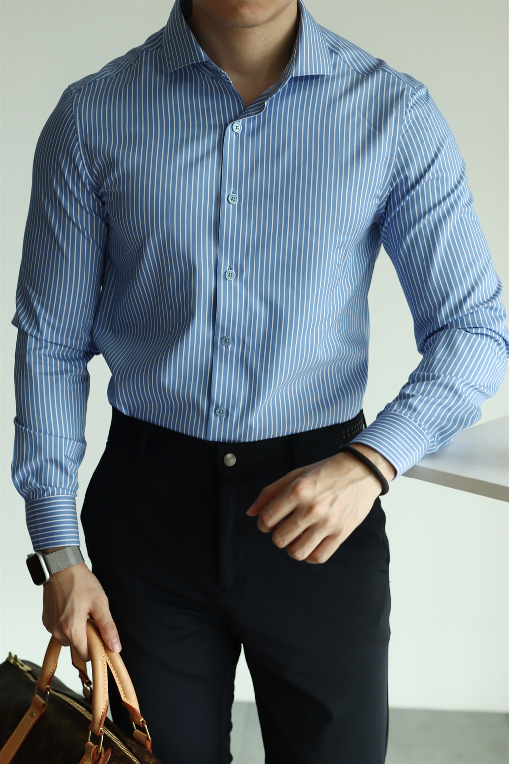 Lenzing Modal Vertical-Stripe Shirt