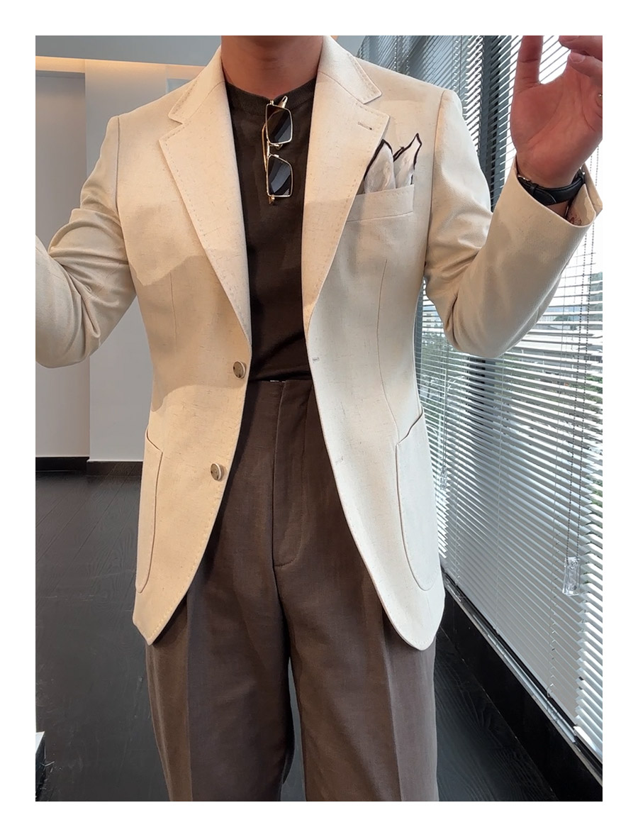 MONSEN Suitory SB, Slim 100% Linen Blazer product image