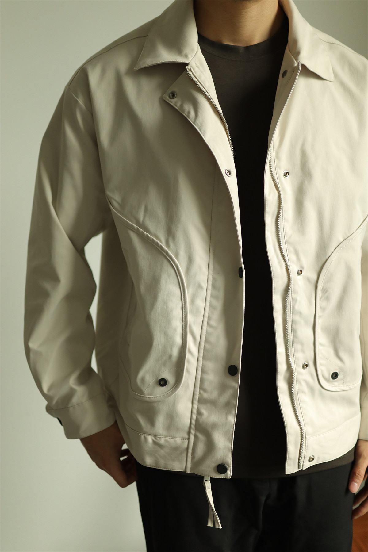 MONSEN Suitory Workwear Pocket Padded Coach Jacket in Cotton product image