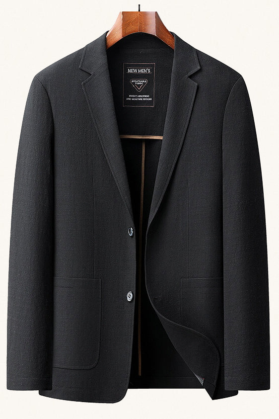 MONSEN Suitory 100% Cotton Single-Breasted Blazer product image
