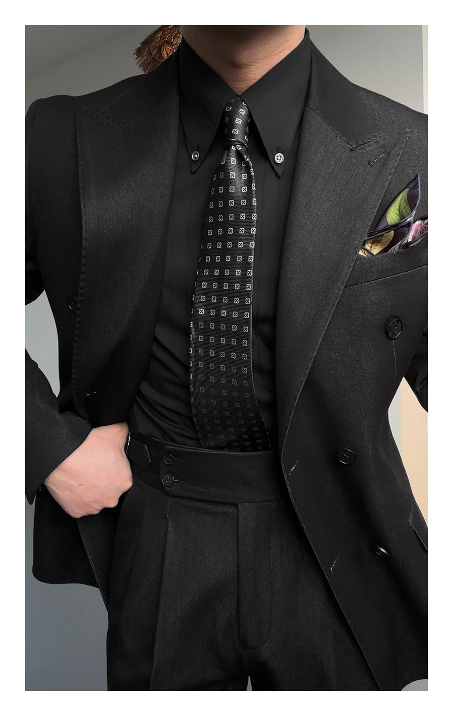 Double-Breasted Peak-Lapel Suit