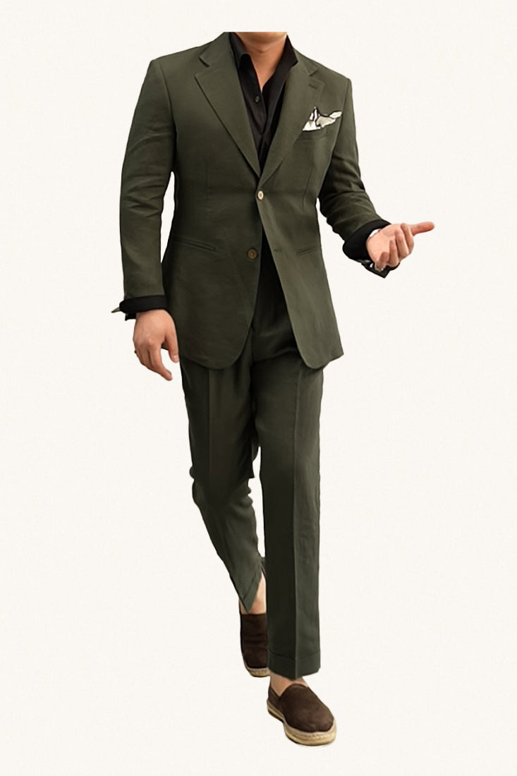 MONSEN Suitory Half-Lined 100% Linen Suit product image