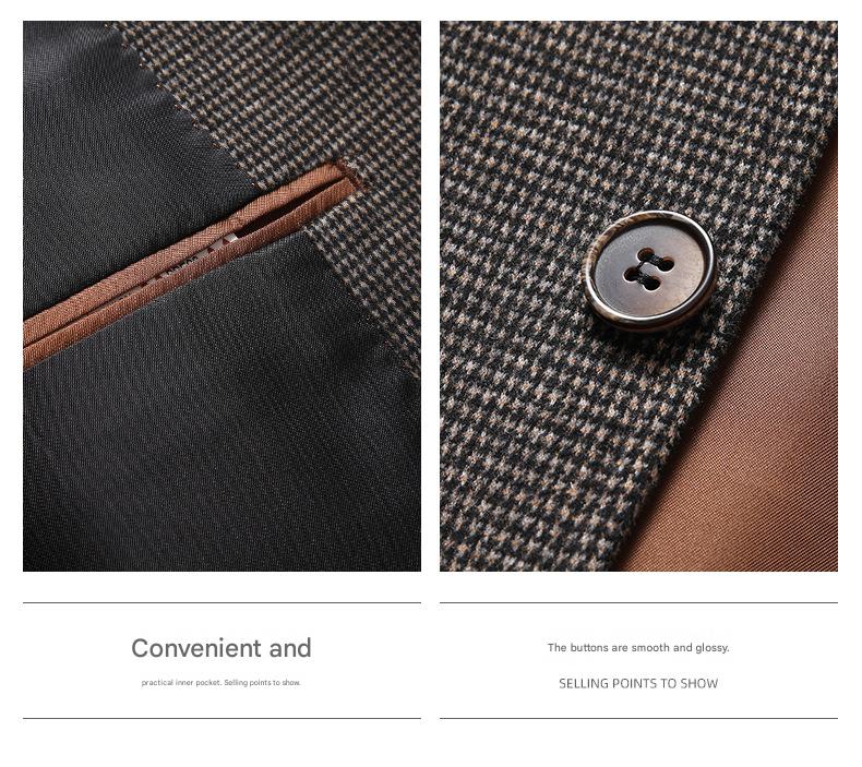 Wool Blend Single Blazer