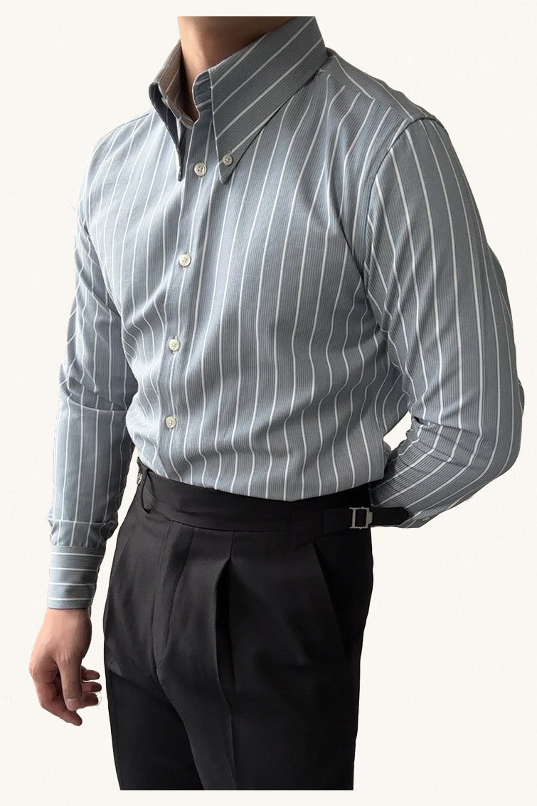 MONSEN Suitory Italian Vintage Striped Shirt in Cotton product image