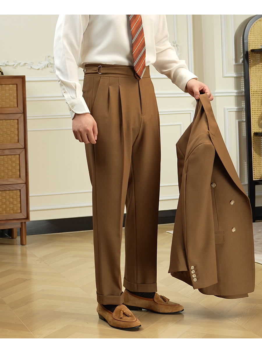 Double-Pleated Trousers