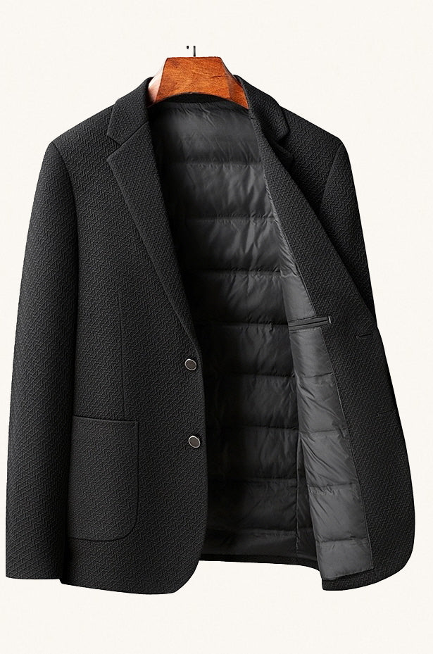 MONSEN Suitory Lightweight Knit Suit Jacket in Performance Blend front view