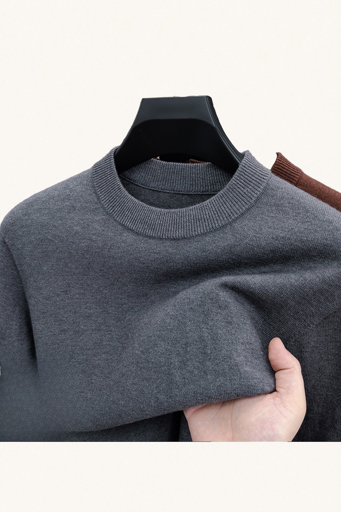 MONSEN Suitory 100% Wool Crew Sweater product image