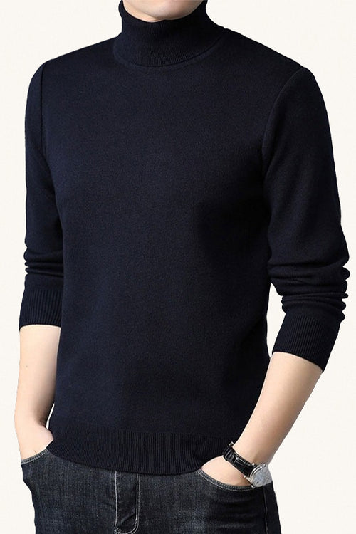 MONSEN Suitory 100% Wool Turtleneck Sweater product image