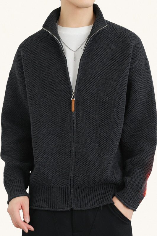 MONSEN Suitory Cotton-Rich Knit Cardigan product image