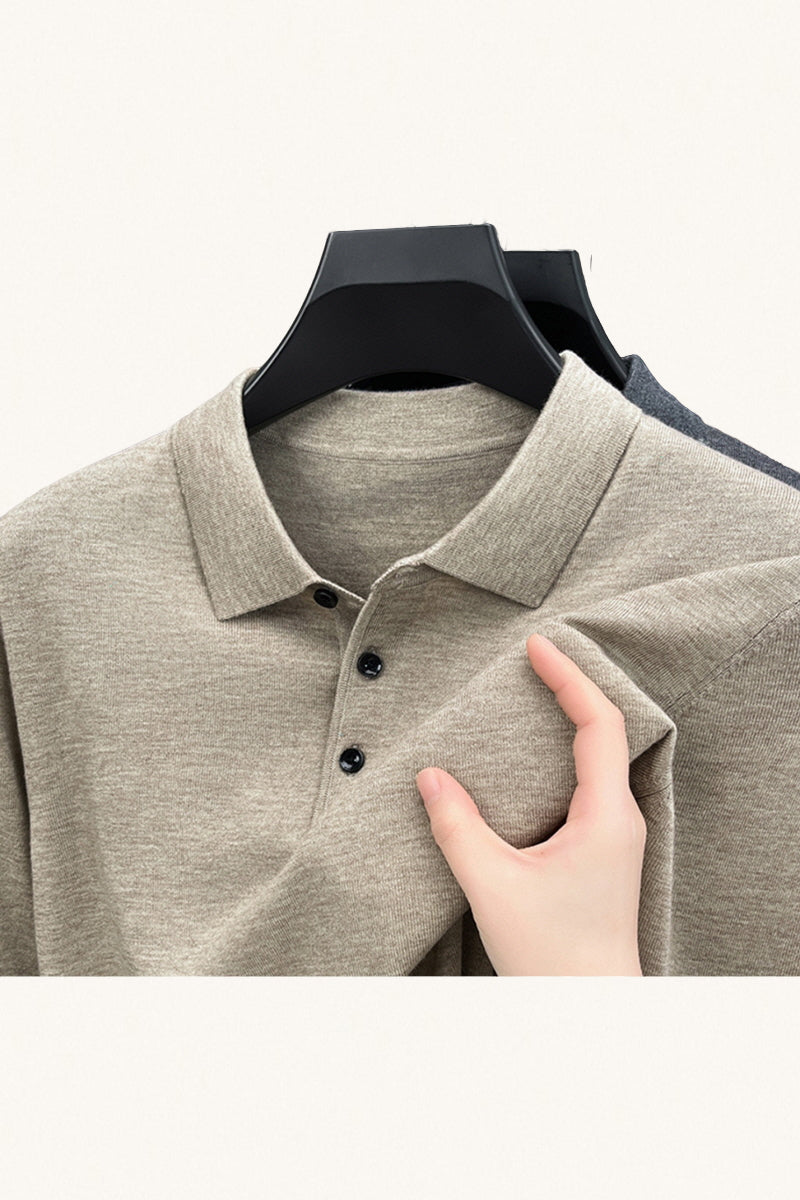 MONSEN Suitory 100% Cashmere Polo Knit product image